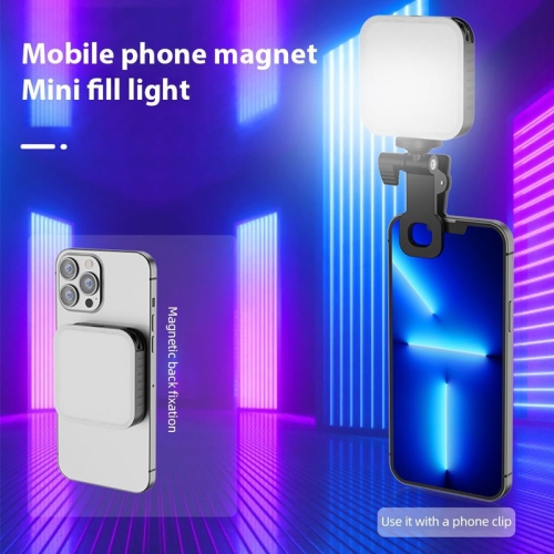 Magnetic Pocket RGB Video Fill Light 2500K-9000K Dimmable 20 Lighting Effects Video Conference Light