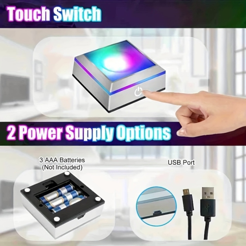 1pc 3D Saturn Crystal Ball with LED Base, Solar System Glass Ball Night Light, Mini Saturn Planet Home Decor, Birthday Valentine's Day, Mother's Day