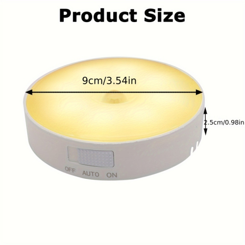 Motion sensor night light, USB charging path night light, 8 LED motion detection warm light stick, suitable