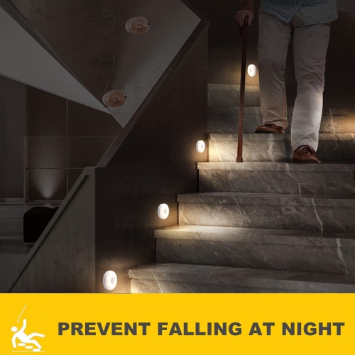 Motion sensor night light, USB charging path night light, 8 LED motion detection warm light stick, suitable