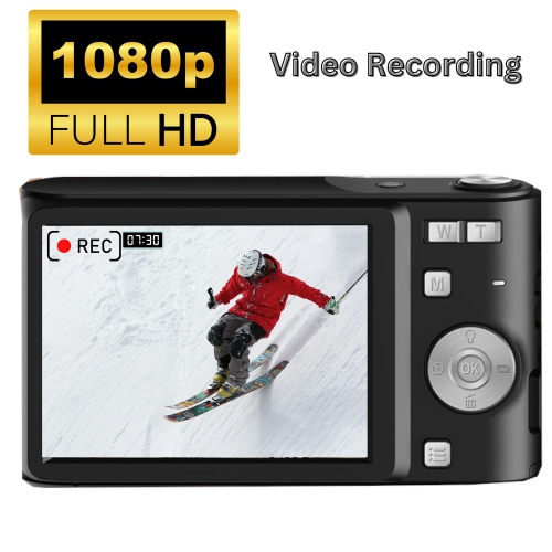 Appareil photo numérique HD compact 50&nbsp;Mpx 16X Zoom HD 1080p Appareil photo automatique 32&nbsp;Go, Caméra amusante pour filles Enfants