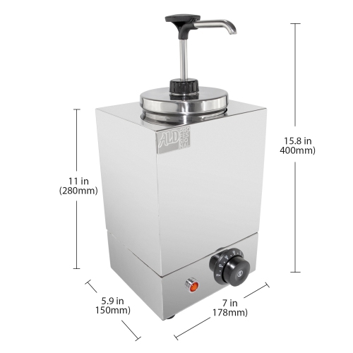 AP-313 Sauce Dispenser | 1-Head Sauce Warmer | Hot Fudge Warmer | 110V