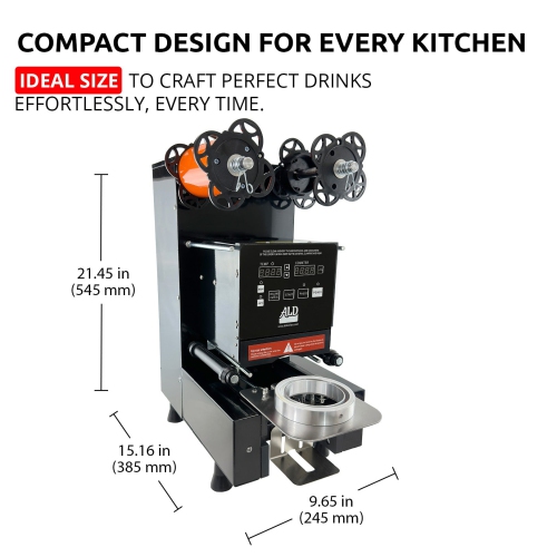 Machine à sceller entièrement automatique A-WJCS01 pour moules à bobine | Qualité commerciale | Jusqu'à 650&nbsp;tasses par heure | Pour