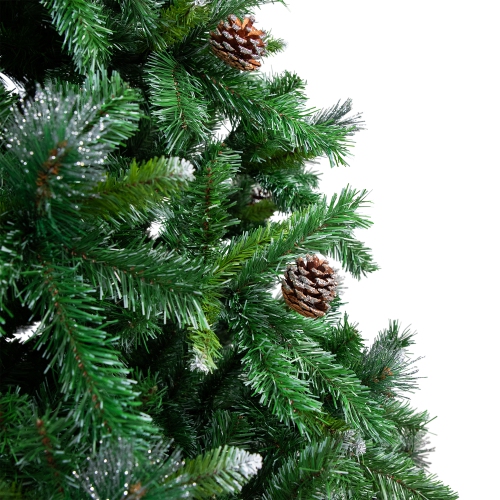 Full Two-Tone Buckeye Glittered Pine Artificial Christmas Tree - 12' - Unlit