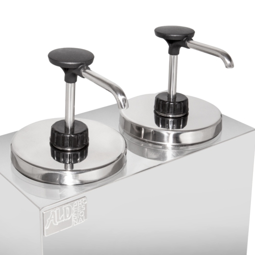 Distributeur de sauce AP-314 | Chauffe-sauce à 2 têtes | Chauffe-fondant | 110 V