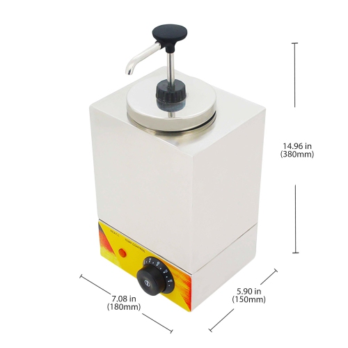 AP-313S Electric Sauce Dispenser | Topping Warmer with Pump | Sauce Dispenser | Commercial and Home Use | 110V