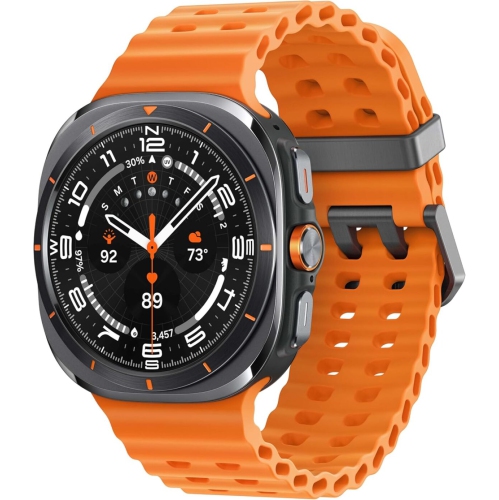 SAMSUNG  - Galaxy Watch Ultra (Gps + Lte) 47MM Smartwatch With Heart Rate Monitor - Titanium Gray/orange