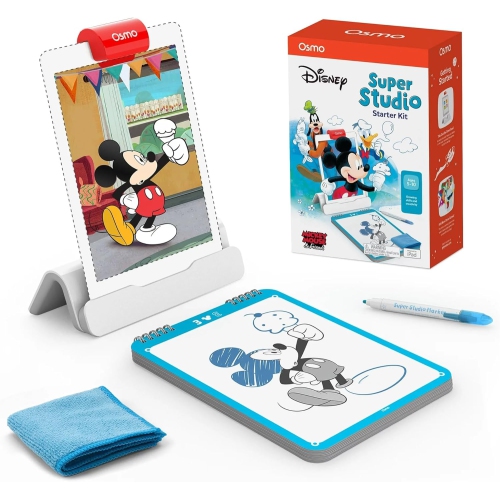 Osmo - Super Studio Disney Mickey Mouse & Friends - Ages 5-11 - Learn to Draw - For iPad Educational Learning Games - STEM Toy Gifts Boy & Girl-Ages