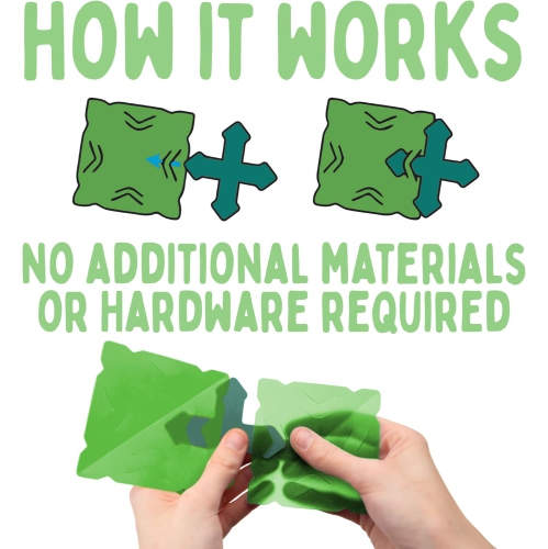 Thames & Kosmos Creatto Dino Planet Light-Up 3D Puzzle Kit | includes Creatto Puzzle Pieces to Make Your Own Illuminated Craft Creations | DIY