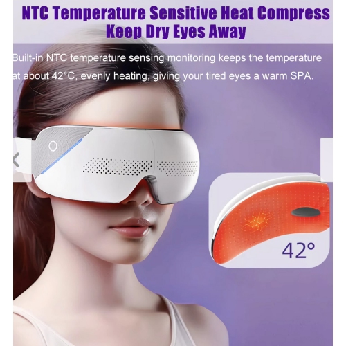 Découvrez Ultimate Eye Relief Smart Steam Eye Massager Pro - Massage électrique des yeux avec traitement par compression chaud/froid