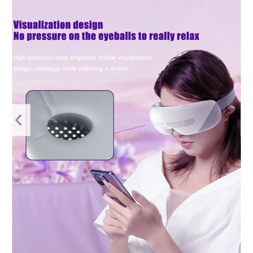 Découvrez Ultimate Eye Relief Smart Steam Eye Massager Pro - Massage électrique des yeux avec traitement par compression chaud/froid