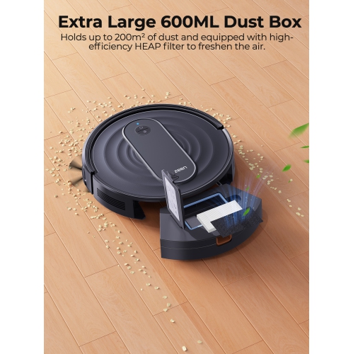 Aspirateur robot Airzeen, aspiration puissante avec application 3000Pa/commande par Alexa Nettoyage programmé Aspirateur robot auto-recharge pour la