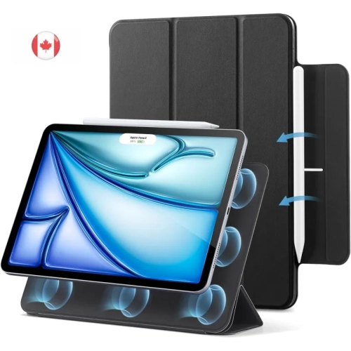 iPad Air 11" Case M2 – Slim Trifold Stand, Magnetic Attachment, Supports Apple Pencil/USB-C, Rebound Series for iPad Air 6th/5th/4th Gen (10.9"),