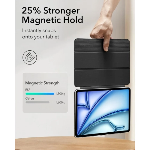 iPad Air 11" Case M2 – Slim Trifold Stand, Magnetic Attachment, Supports Apple Pencil/USB-C, Rebound Series for iPad Air 6th/5th/4th Gen (10.9"),