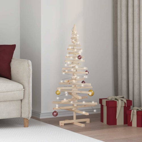 Arbre de Noël en bois pour décoration 120&nbsp;cm de VidaXL