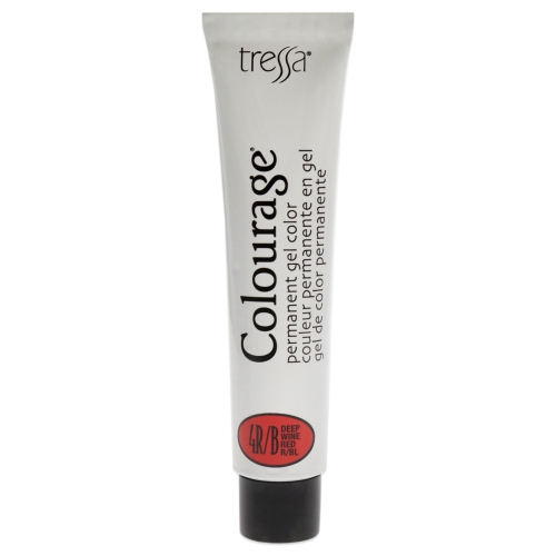 Colourage Permanent Gel Color - 4RB Deep Wine Red by Tressa for Unisex - 2 oz Hair Color