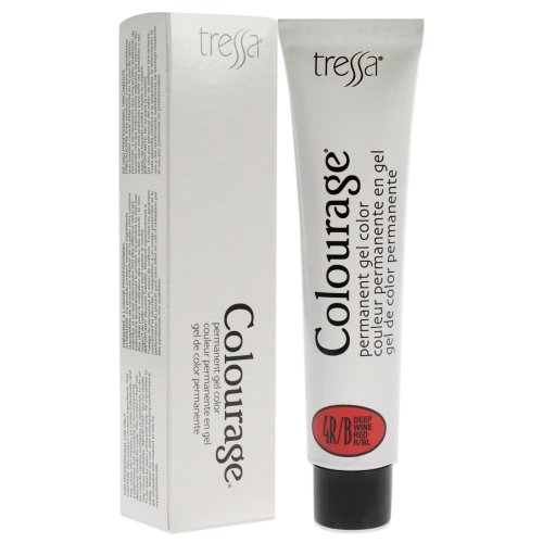 Colourage Permanent Gel Color - 4RB Deep Wine Red by Tressa for Unisex - 2 oz Hair Color