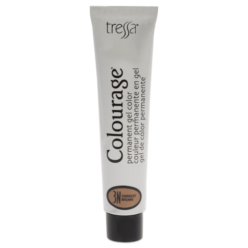 Colourage Permanent Gel Color - 3N Darkest Brown by Tressa for Unisex - 2 oz Hair Color