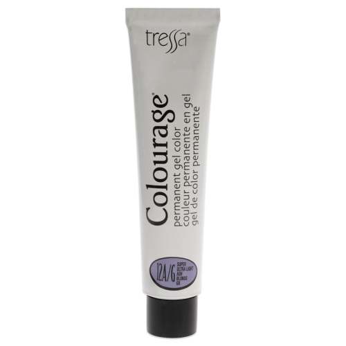 Colourage Permanent Gel Color - 12AG Super Ultra Light Ash Blonde by Tressa for Unisex - 2 oz Hair Color