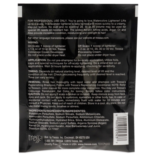 Watercolors Lightener by Tressa for Unisex - 1 oz Hair Color