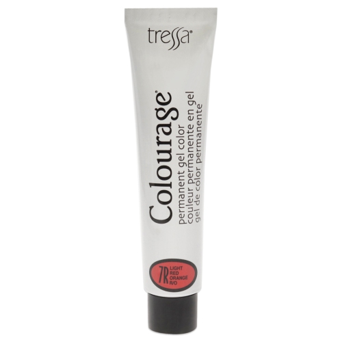 Colourage Permanent Gel Color - 7R Light Red Orange by Tressa for Unisex - 2 oz Hair Color