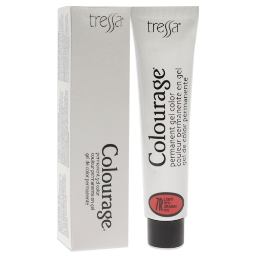 Colourage Permanent Gel Color - 7R Light Red Orange by Tressa for Unisex - 2 oz Hair Color