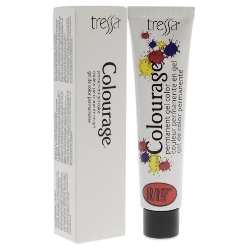 Colourage Permanent Gel Color - 6RR Intense True Red by Tressa for Unisex - 2 oz Hair Color