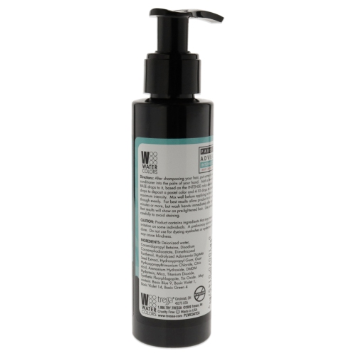 Watercolors Base Drops - Teal by Tressa for Unisex - 4 oz Hair Color