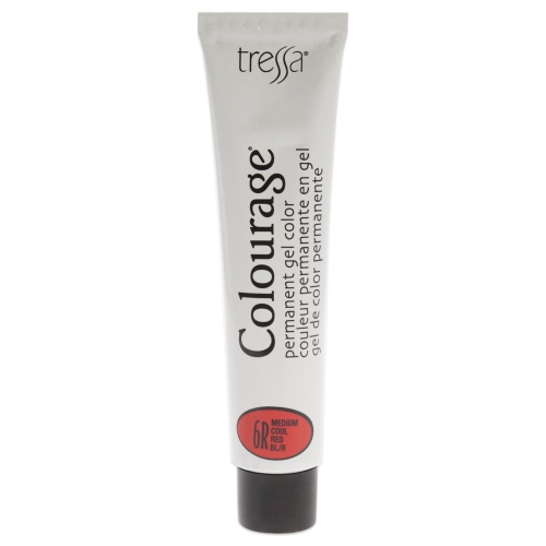 Colourage Permanent Gel Color - 6R Medium Cool Red by Tressa for Unisex - 2 oz Hair Color