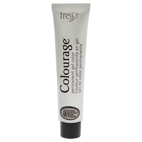 Colourage Permanent Gel Color - 4NA Dark Natural Ash Brown by Tressa for Unisex - 2 oz Hair Color