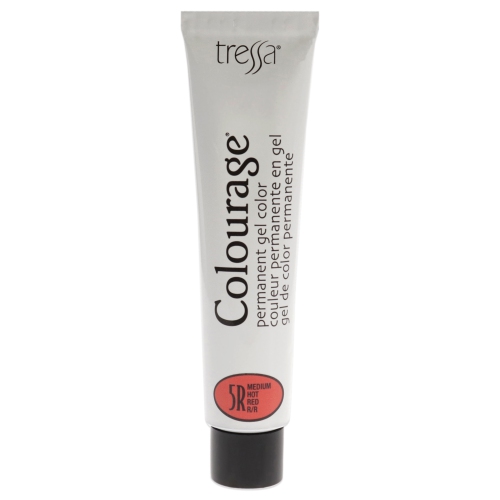 Colourage Permanent Gel Color - 5R Medium Hot Red by Tressa for Unisex - 2 oz Hair Color