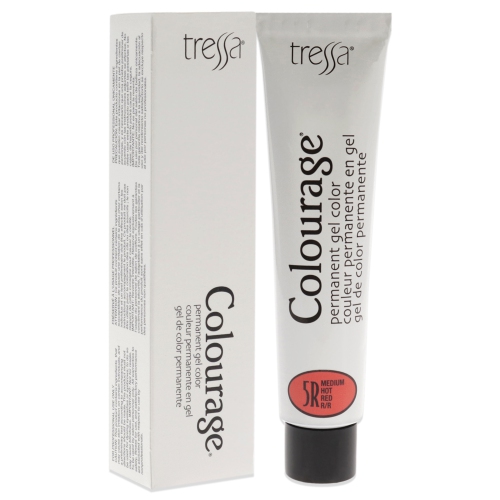 Colourage Permanent Gel Color - 5R Medium Hot Red by Tressa for Unisex - 2 oz Hair Color