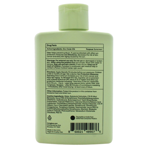 Body Mineral Sunscreen SPF 40 PA Plus - Invisible by KOA for Unisex - 5.9 oz Sunscreen