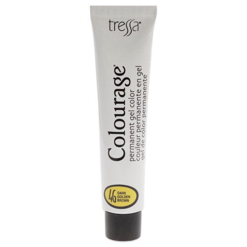Colourage Permanent Gel Color - 4G Dark Golden Brown by Tressa for Unisex - 2 oz Hair Color