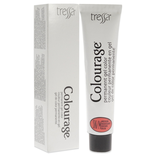 Colourage Permanent Gel Color - 5NM Medium Mahogany Brown by Tressa for Unisex - 2 oz Hair Color