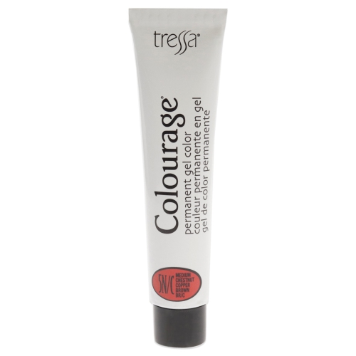 Colourage Permanent Gel Color - 5NC Medium Chestnut Copper Brown by Tressa for Unisex - 2 oz Hair Color