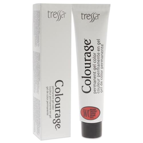 Colourage Permanent Gel Color - 5NC Medium Chestnut Copper Brown by Tressa for Unisex - 2 oz Hair Color