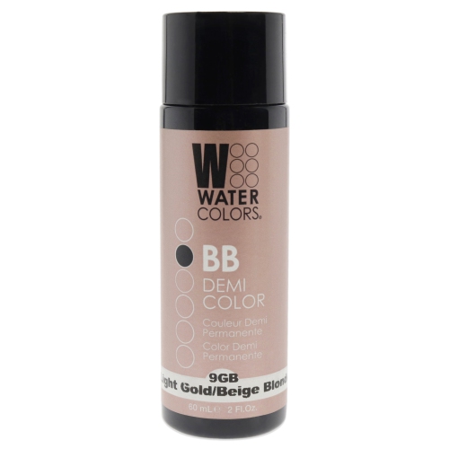 Colorant capillaire BB Demi-permanent - 9&nbsp;Go blond beige doré clair par Tressa pour unisexe - Colorant capillaire 2&nbsp;oz