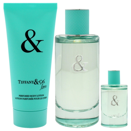 Tiffany and Co de Tiffany and Co. Pour femmes - Coffret-cadeau de 3 pièces 3&nbsp;oz en vaporisateur, 0,16&nbsp;oz en vaporisateur, 3,3&nbsp;oz pour