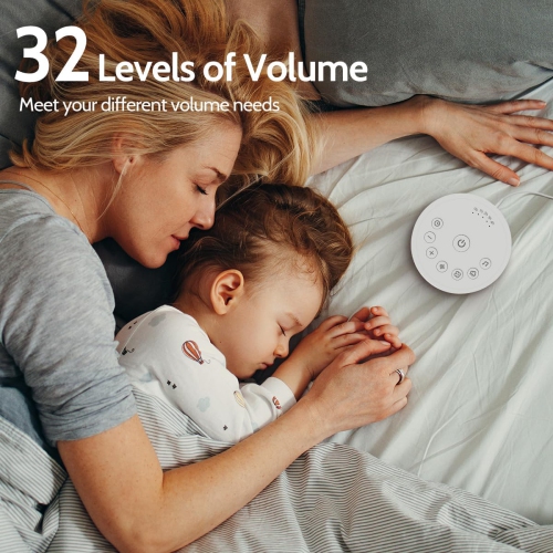 Color Noise Sound Machines Machine à bruit blanc avec 25 sons apaisants 32 niveaux de volume 5 minuteries et 4 sons pour les enfants Adultes et la