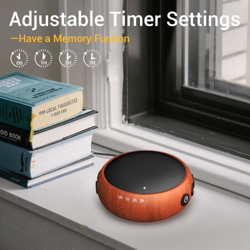 Machine à bruit brun 30 Soothing Natural Sounds Machine de Sound Machine pour enfants Adultes avec 36 commandes de volume alimentées par c.a. ou USB