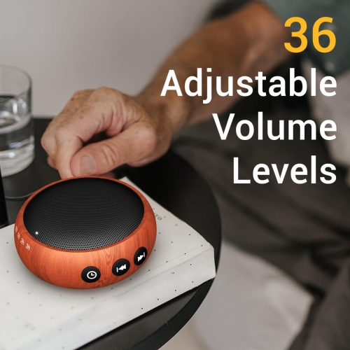Machine à bruit brun 30 Soothing Natural Sounds Machine de Sound Machine pour enfants Adultes avec 36 commandes de volume alimentées par c.a. ou USB