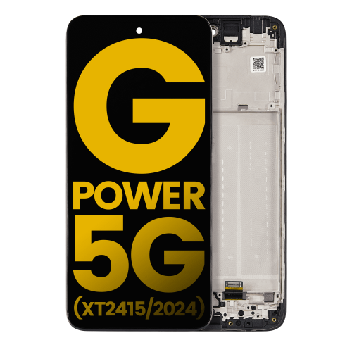 LCD Assembly With Frame Compatible With Motorola Moto G Power 5G (XT2415 / 2024) (All Colors) by ESOURCE PARTS - Refurbished condition - Image 9