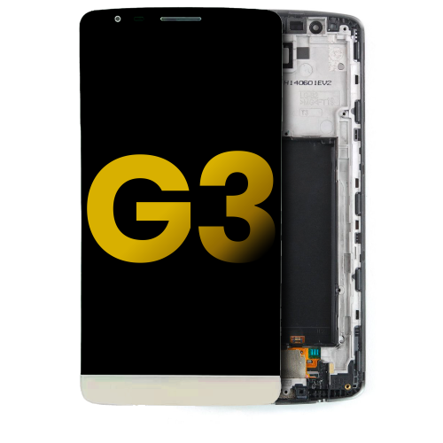 LCD Assembly With Frame Compatible With LG G3 (Gold) by ESOURCE PARTS - Refurbished condition - Image 3