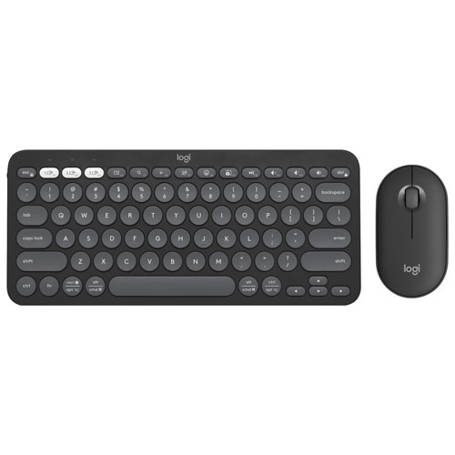 Brand New - Logitech Pebble 2 Bluetooth Optical Ergonomic Keyboard & Mouse Combo - Black