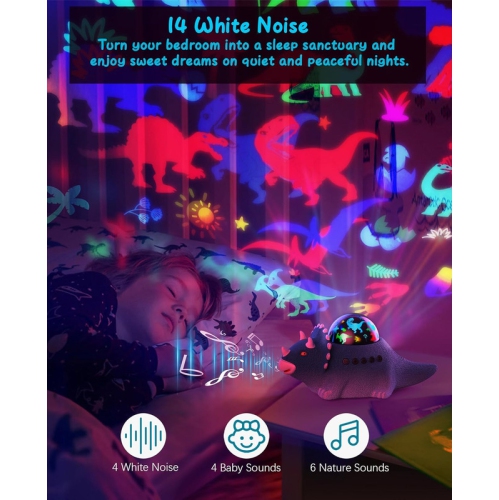 Dinosaur Toys for Kids 3-5, Dinosaur Night Light Projector Lamp for Kids Bedroom, Birthday Gift for Toddler, Dinosaur Projector Nightlight for Boys