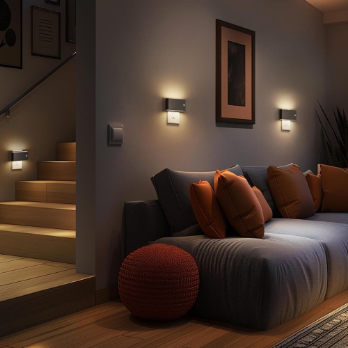 Motion Sensor Night Light, 2 Pack Motion Activation Night Lights Plug into Wall, Auto On Off, 0-100LM Dimmable Night Light Plug in, 3000K Warm White