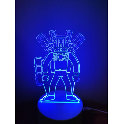 3D holographic fantasy children's night light, 7 colors. This night light is touch sensitive and can be powered by USB