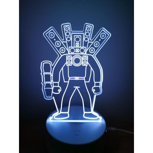 3D holographic fantasy children's night light, 7 colors. This night light is touch sensitive and can be powered by USB