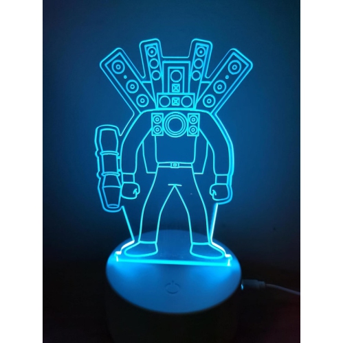 3D holographic fantasy children's night light, 7 colors. This night light is touch sensitive and can be powered by USB